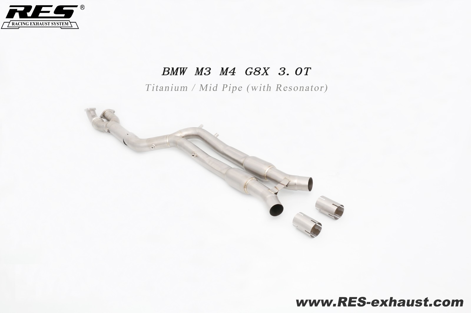 BMW M4 G82 Titanium / Mid Pipe （with Resonator）