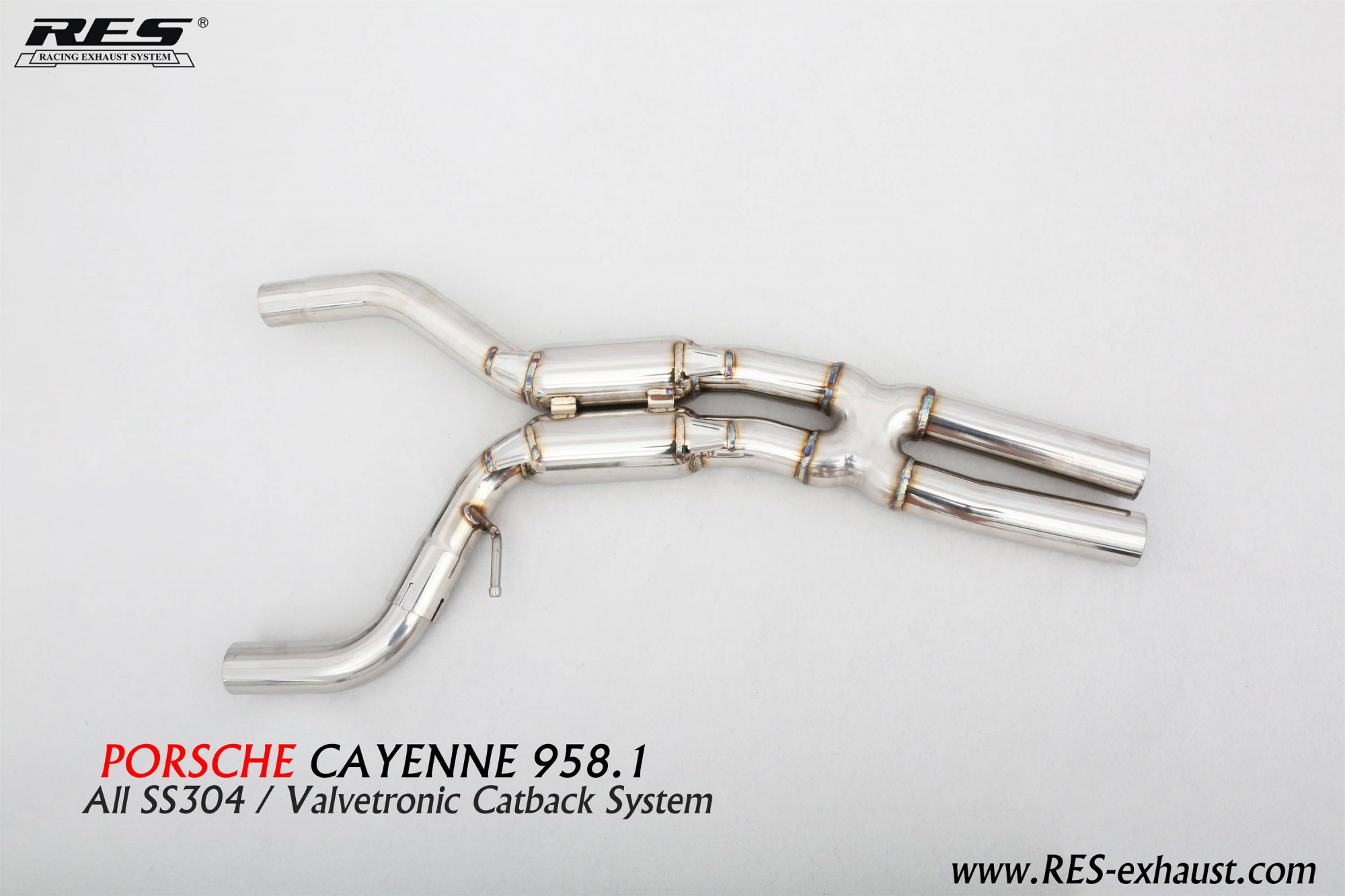 Porsche Cayenne 958.1 All SS304 / Valvetronic Catback System
