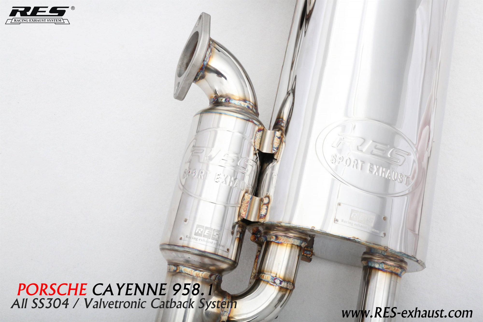 Porsche Cayenne 958.1 All SS304 / Valvetronic Catback System