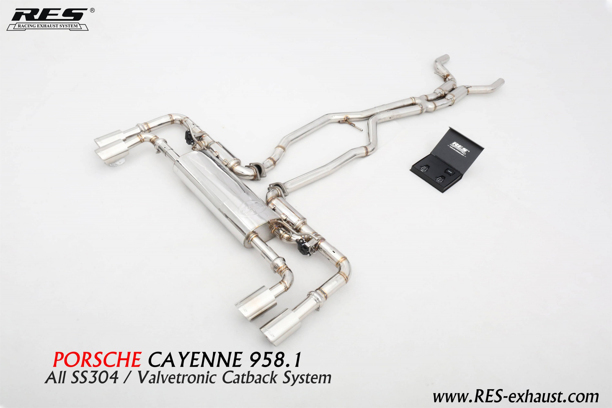 Porsche Cayenne 958.1 All SS304 / Valvetronic Catback System