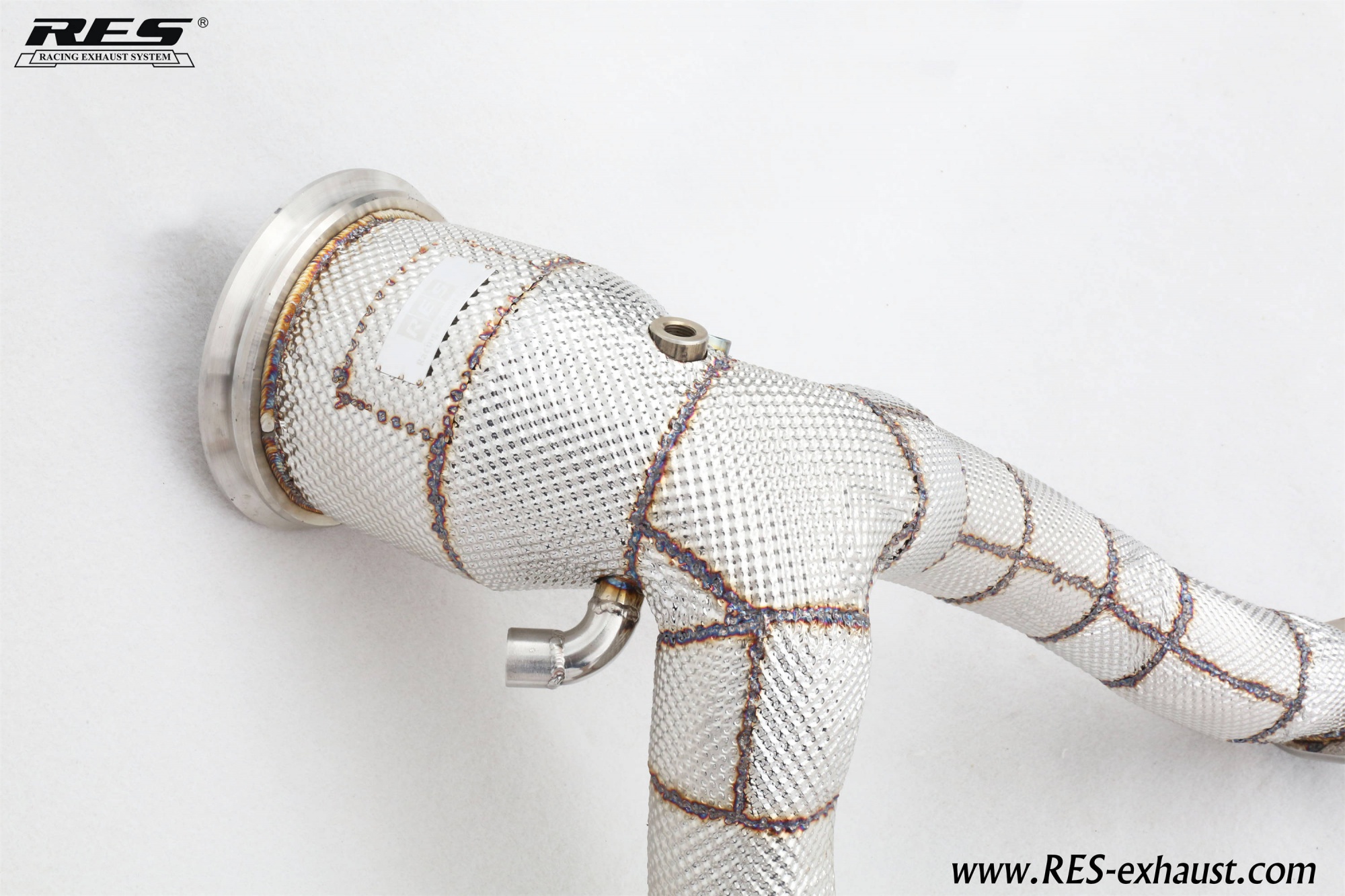 Porsche Macan S OPF 3.0T AII SS304 / Catless Downpipe With Heat Shield