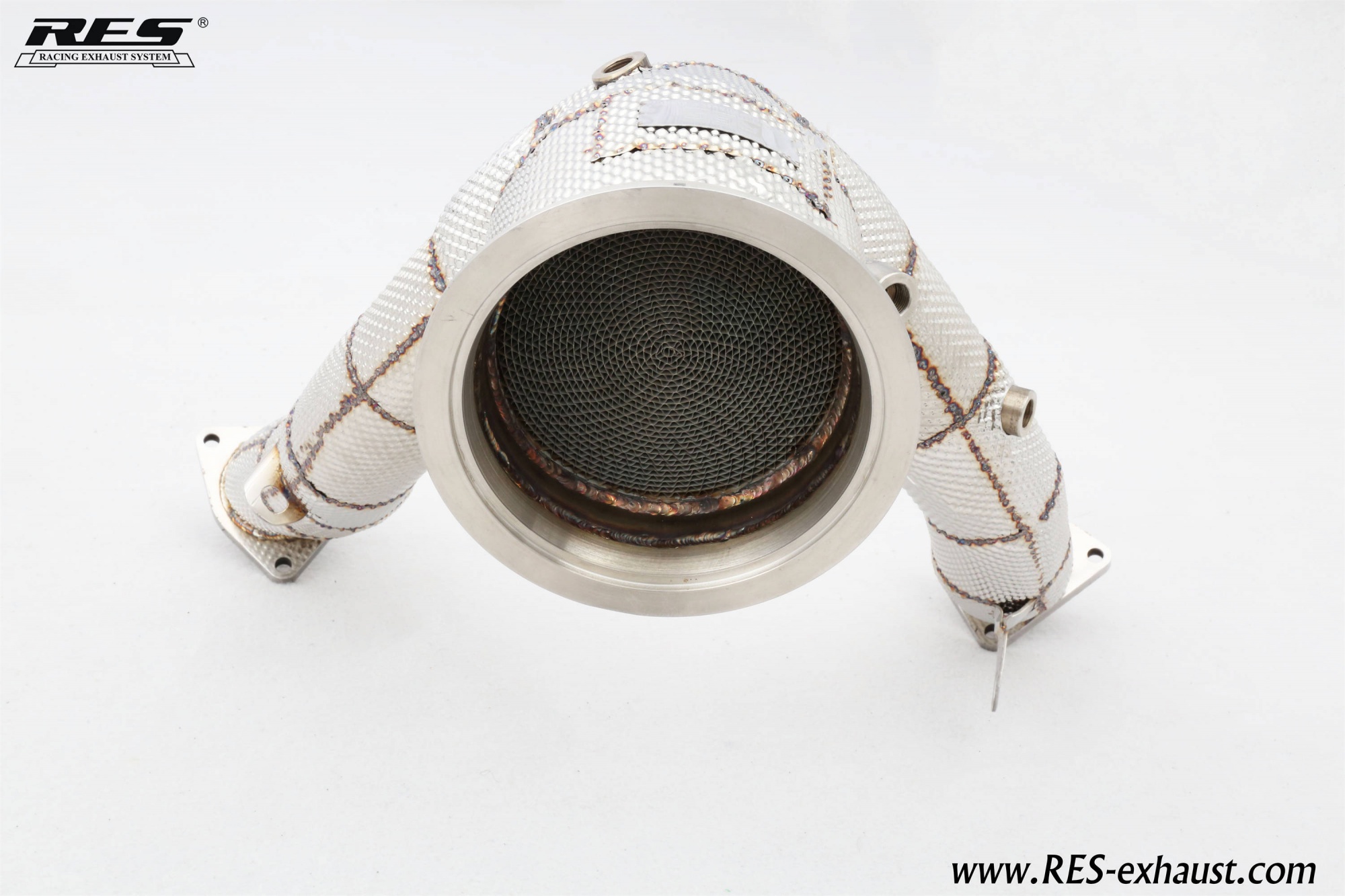 Porsche Macan S OPF 3.0T AII SS304 / Catless Downpipe With Heat Shield