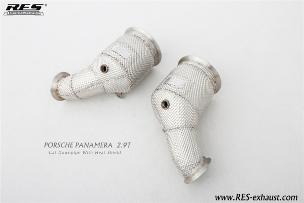 Porsche Panamera 971 All SS304 / Cat Downpipe With Heat Shield