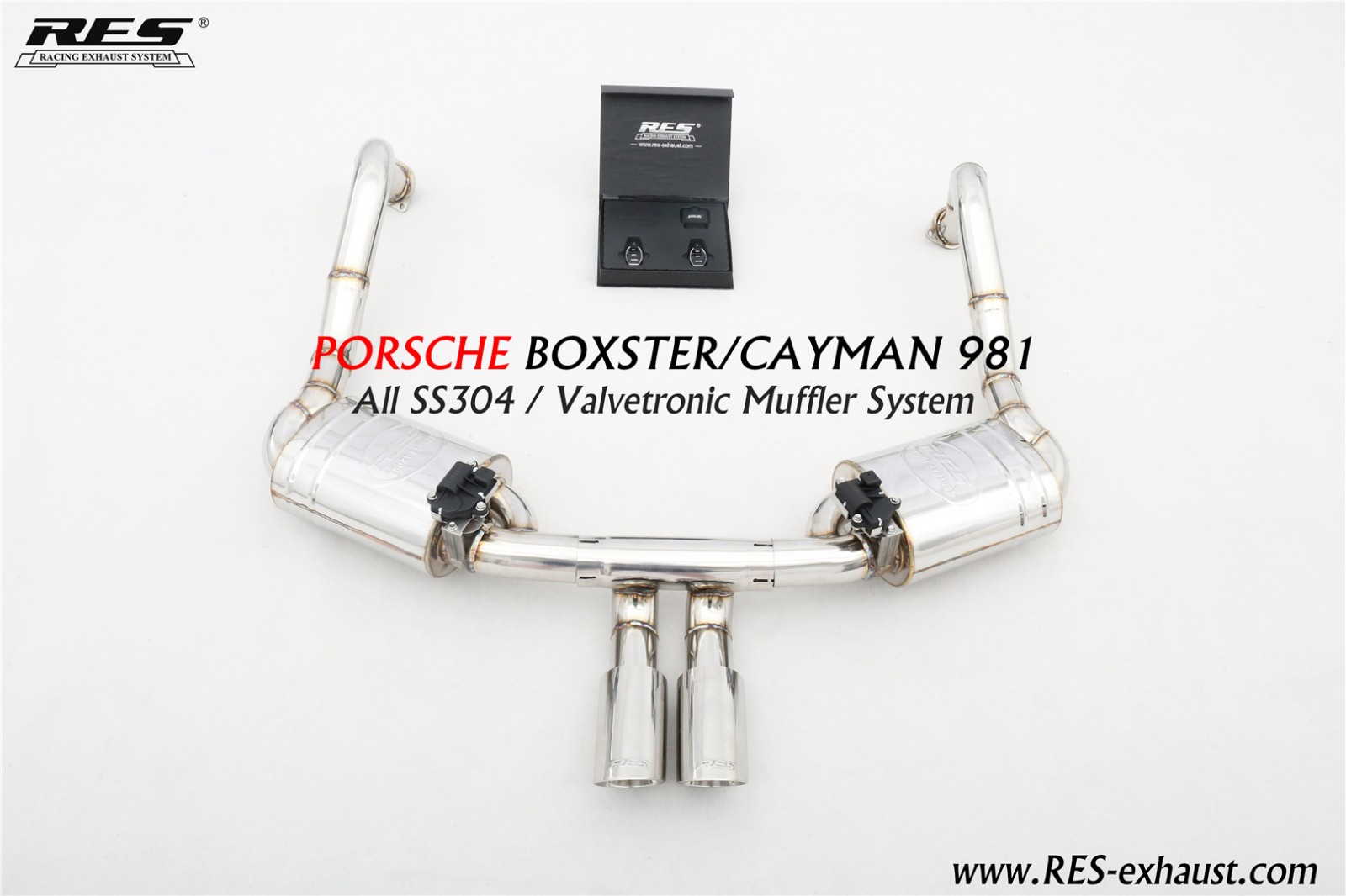 Porsche Cayman 981 All SS304 / Valvetronic Muffler System