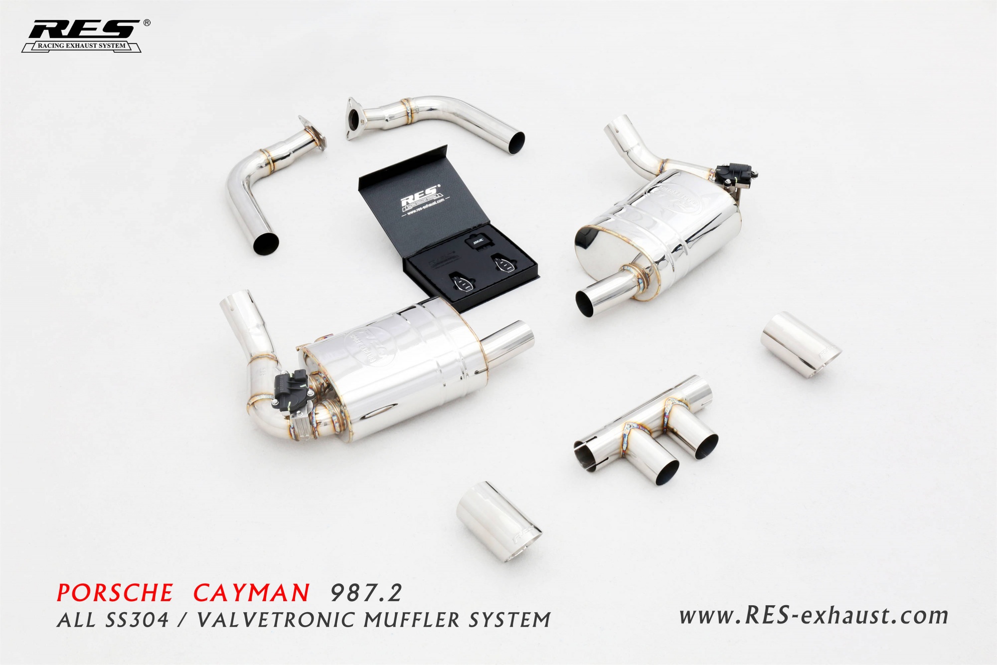 Porsche Cayman 987.2 All SS304 / Valvetronic Catback System
