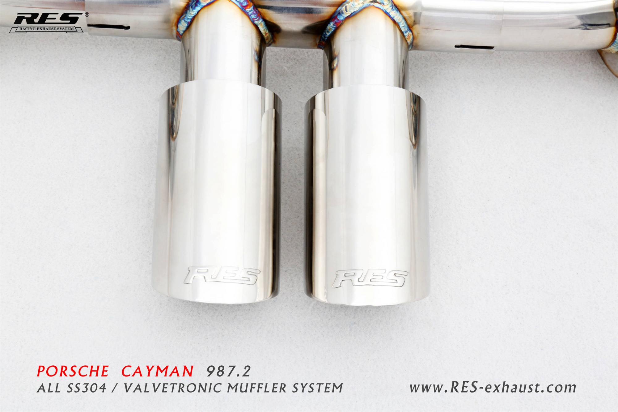 Porsche Cayman 987.2 All SS304 / Valvetronic Catback System