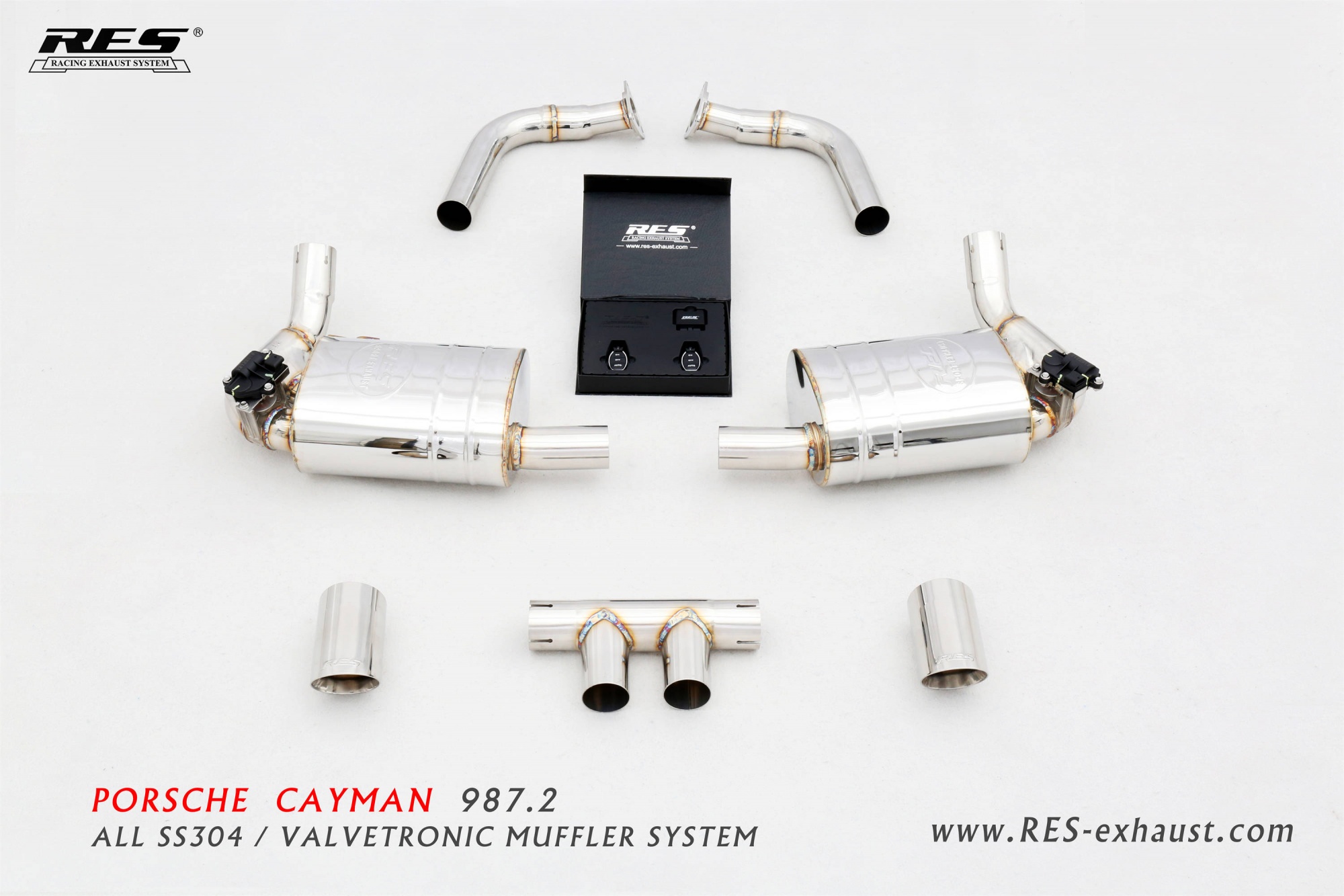 Porsche Cayman 987.2 All SS304 / Valvetronic Catback System