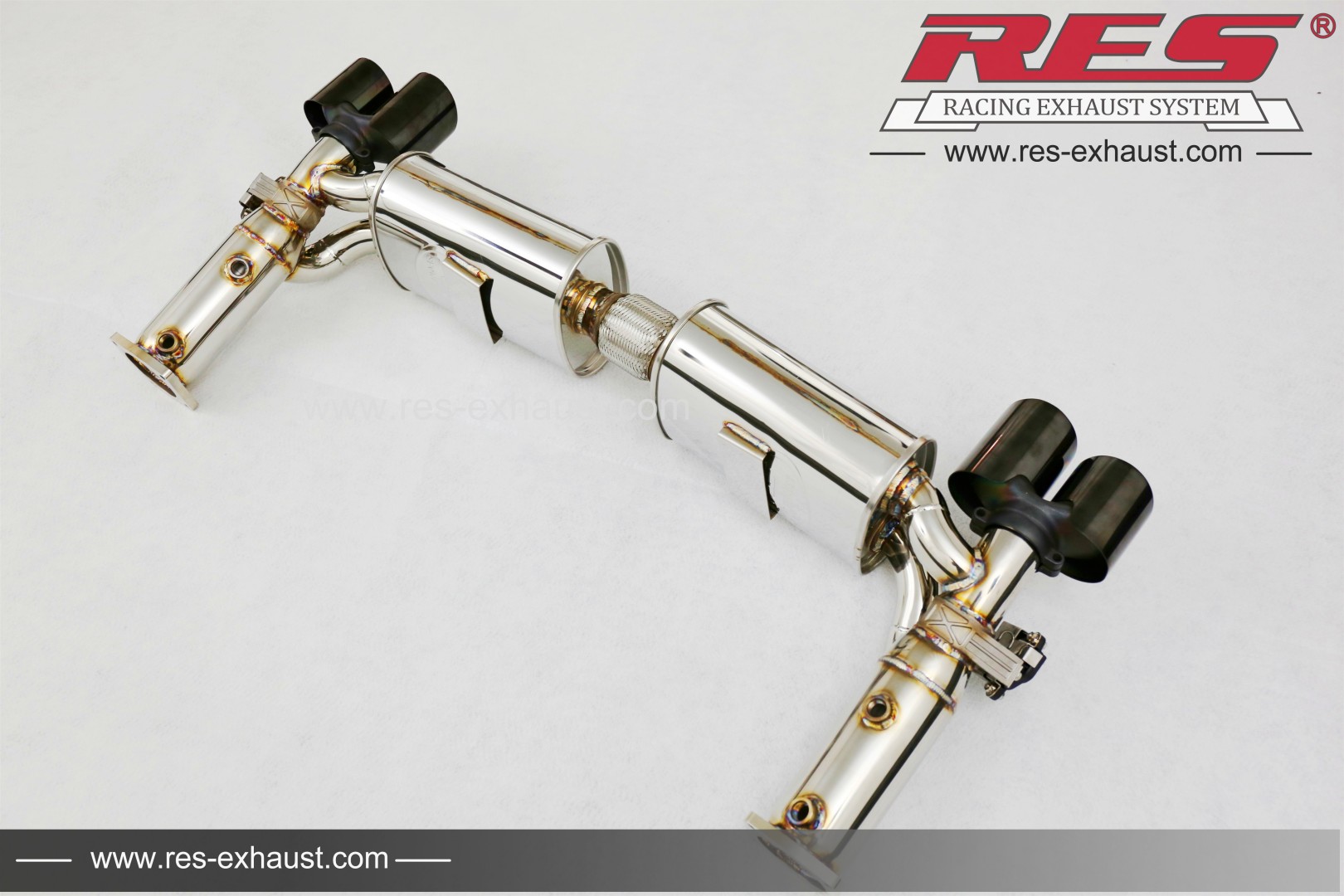 Porsche 997.1 Turbo All SS304 / Valvetronic Muffler System