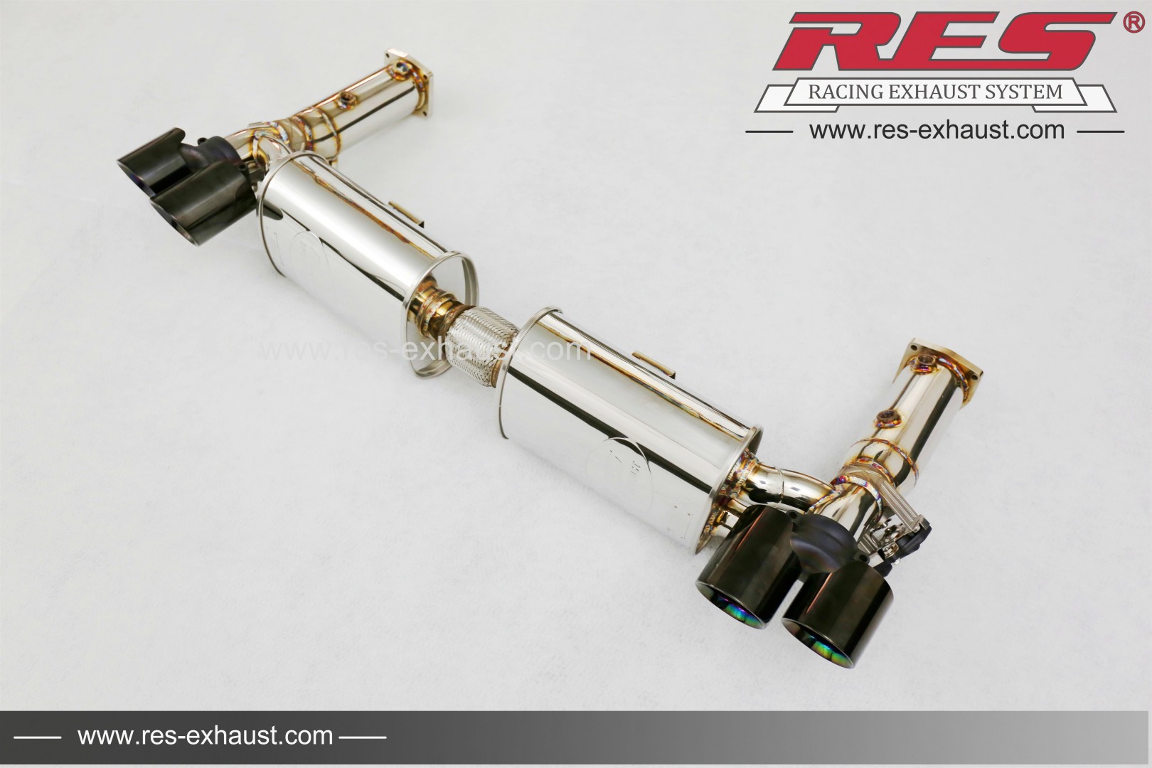 Porsche 997.1 Turbo All SS304 / Valvetronic Muffler System