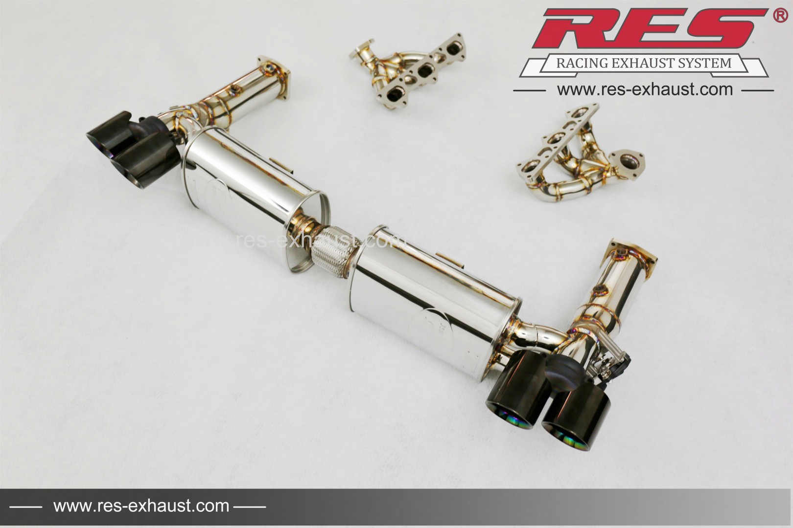 Porsche 997.1 Turbo All SS304 / Valvetronic Muffler System