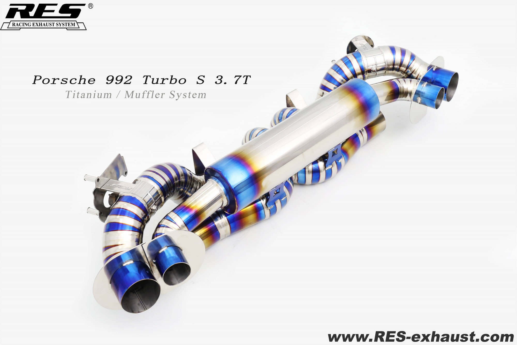 Porsche 992 Turbo S 3.7T Titanium / Muffler System