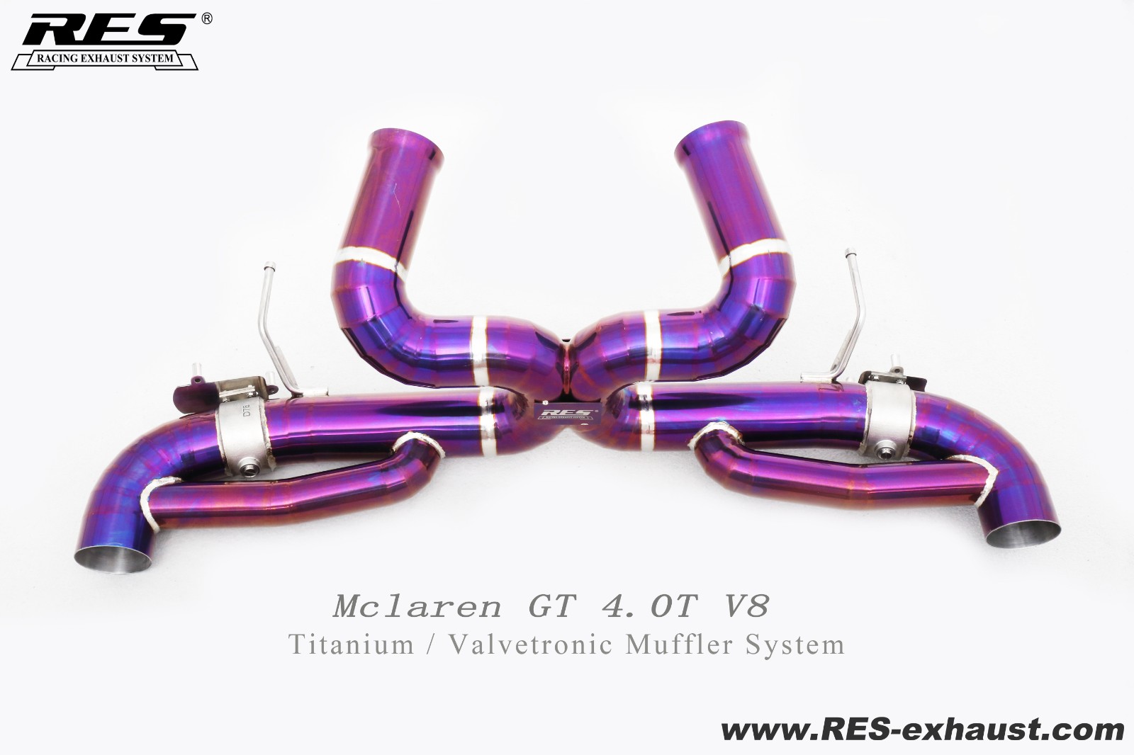 Mclaren GT 4.0T V8 Titanium / Valvetronic Muffler System