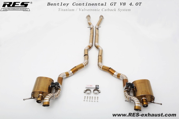 Bentley ContinentalGT V8 4.OT Titanium / Valvetronic Catback System
