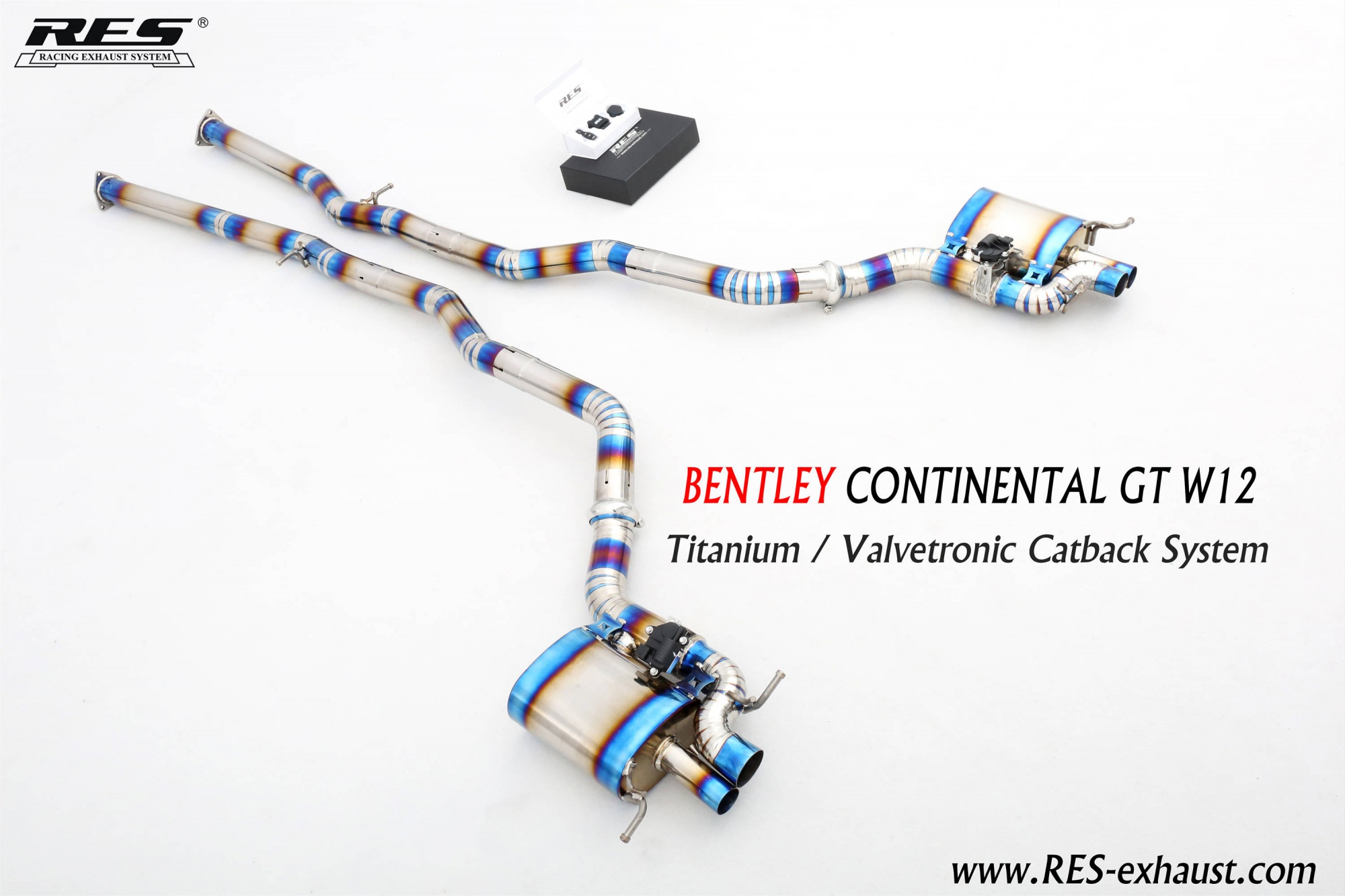 BENTLEY CONTINENTAL GT W12 Titanium / Valvetronic Catback System