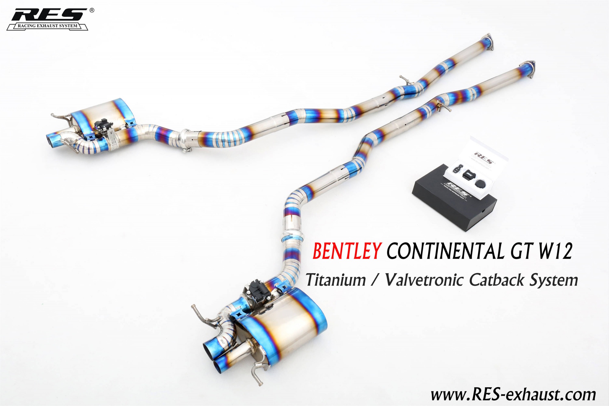 BENTLEY CONTINENTAL GT W12 Titanium / Valvetronic Catback System