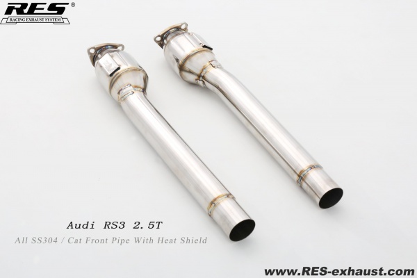 AUDI RS3 2.5T All SS304 / Cat Front Pipe