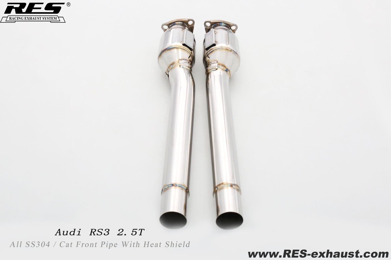 AUDI RS3 2.5T All SS304 / Cat Front Pipe