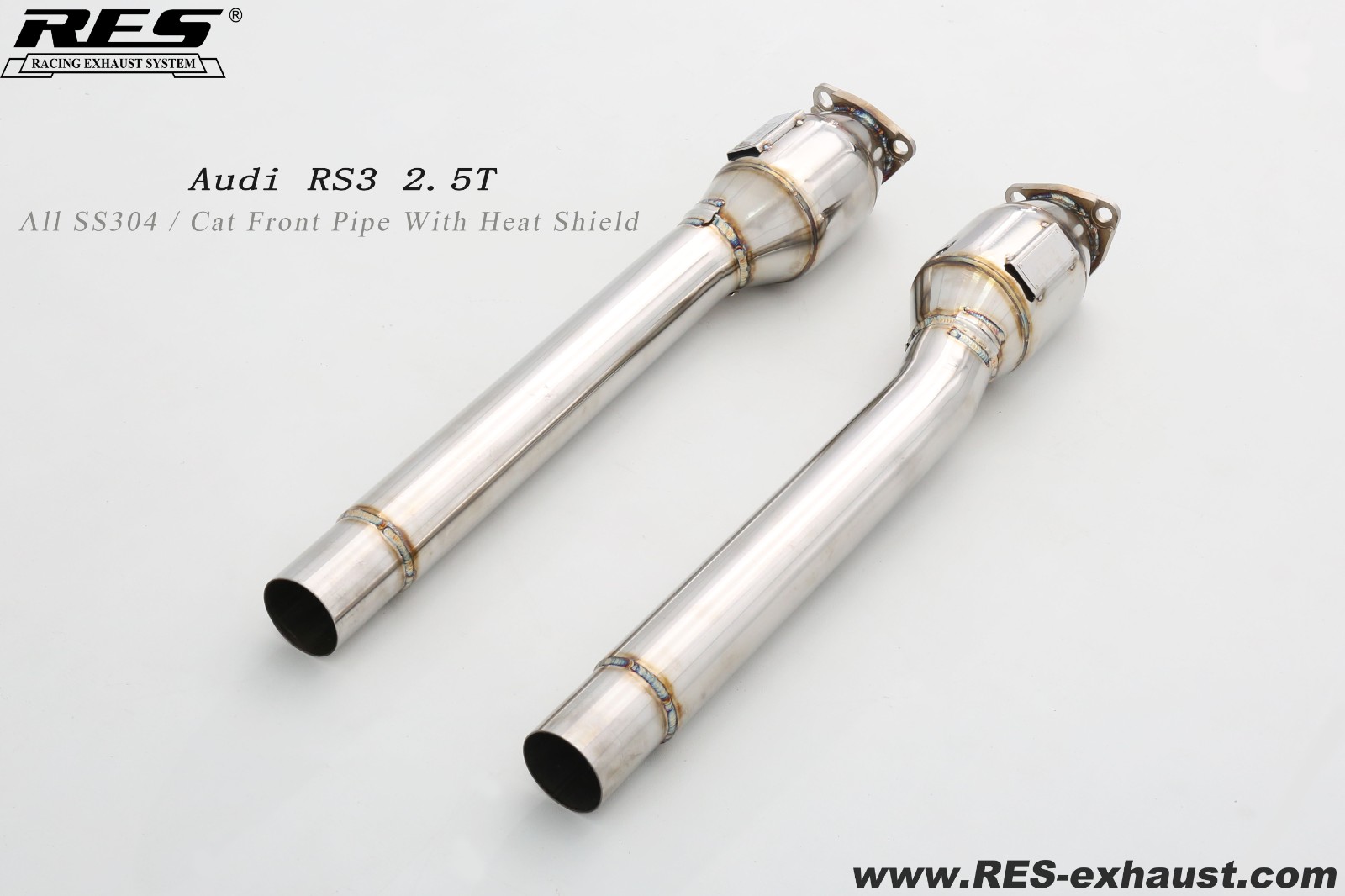 AUDI RS3 2.5T All SS304 / Cat Front Pipe