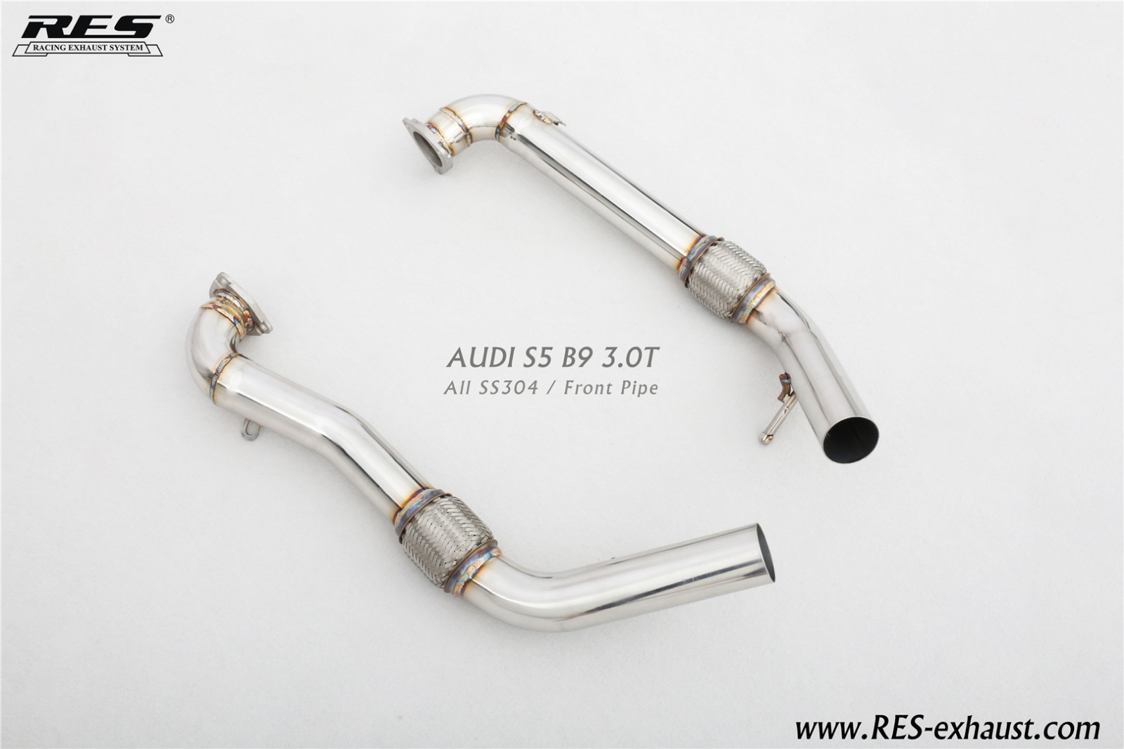 AUDI S5 B9 3.0T Front Pipe