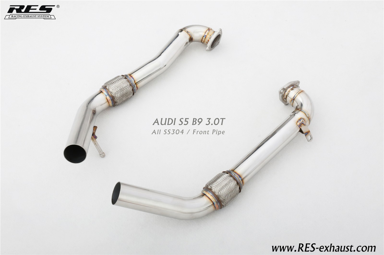 AUDI S5 B9 3.0T Front Pipe