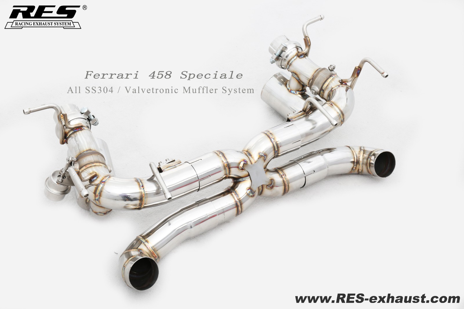 Ferrari 458 Speciale All SS304 / Valvetronic Muffler System