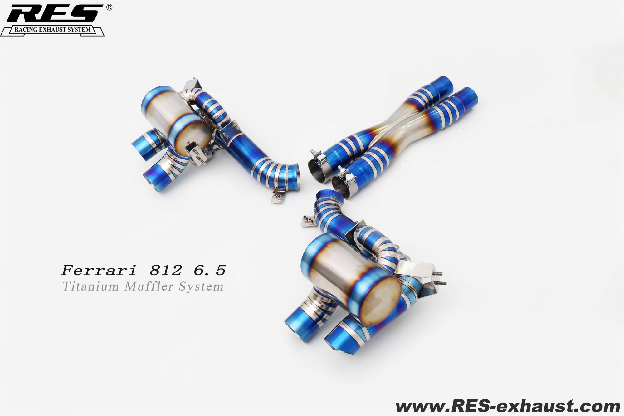 Ferrari 812 6.5 Titanium Muffler System