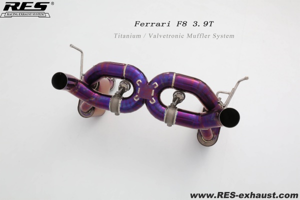 Ferrari F8 3.9T Titanium / Valvetronic Muffler System