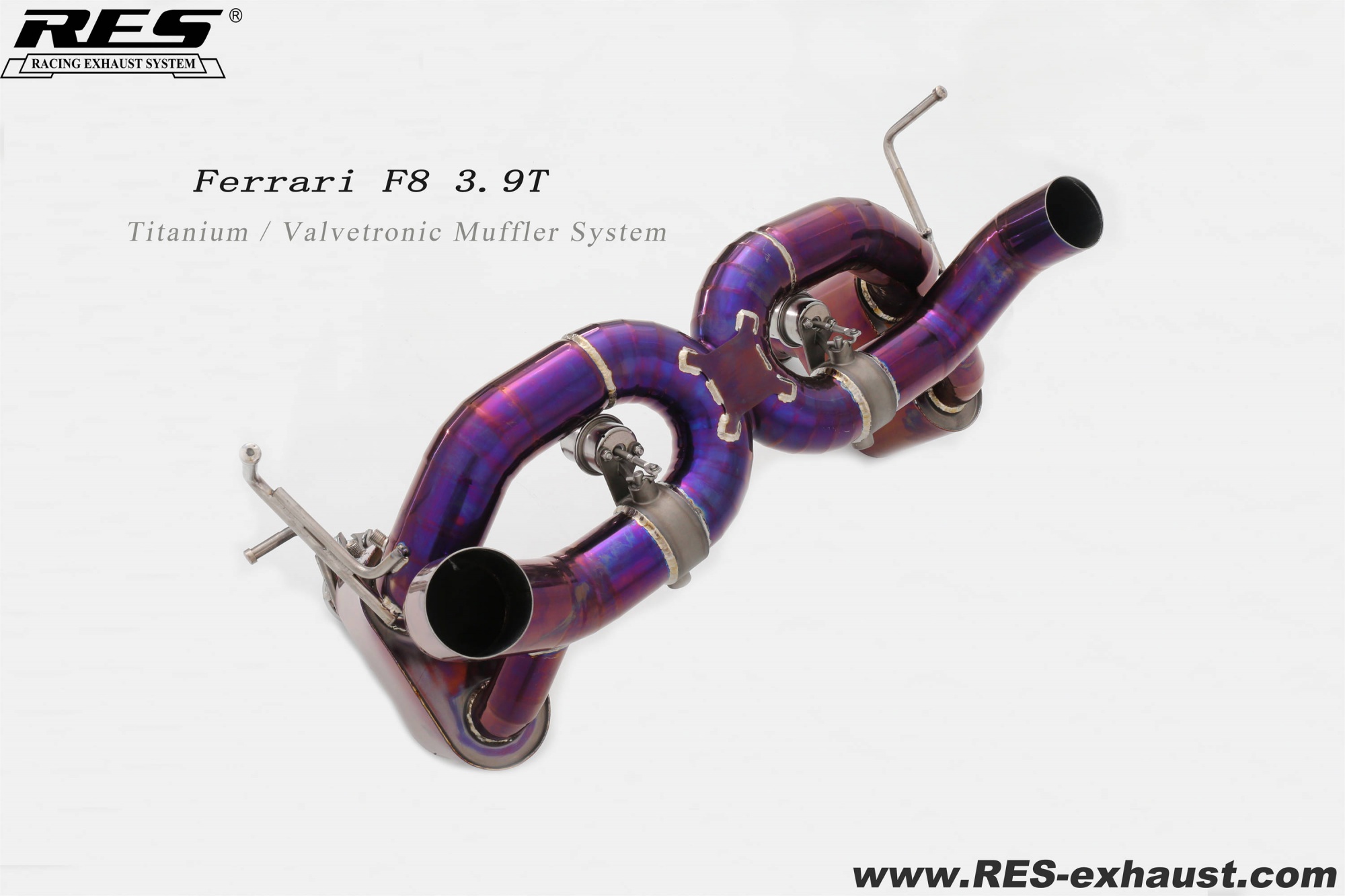 Ferrari F8 3.9T Titanium / Valvetronic Muffler System