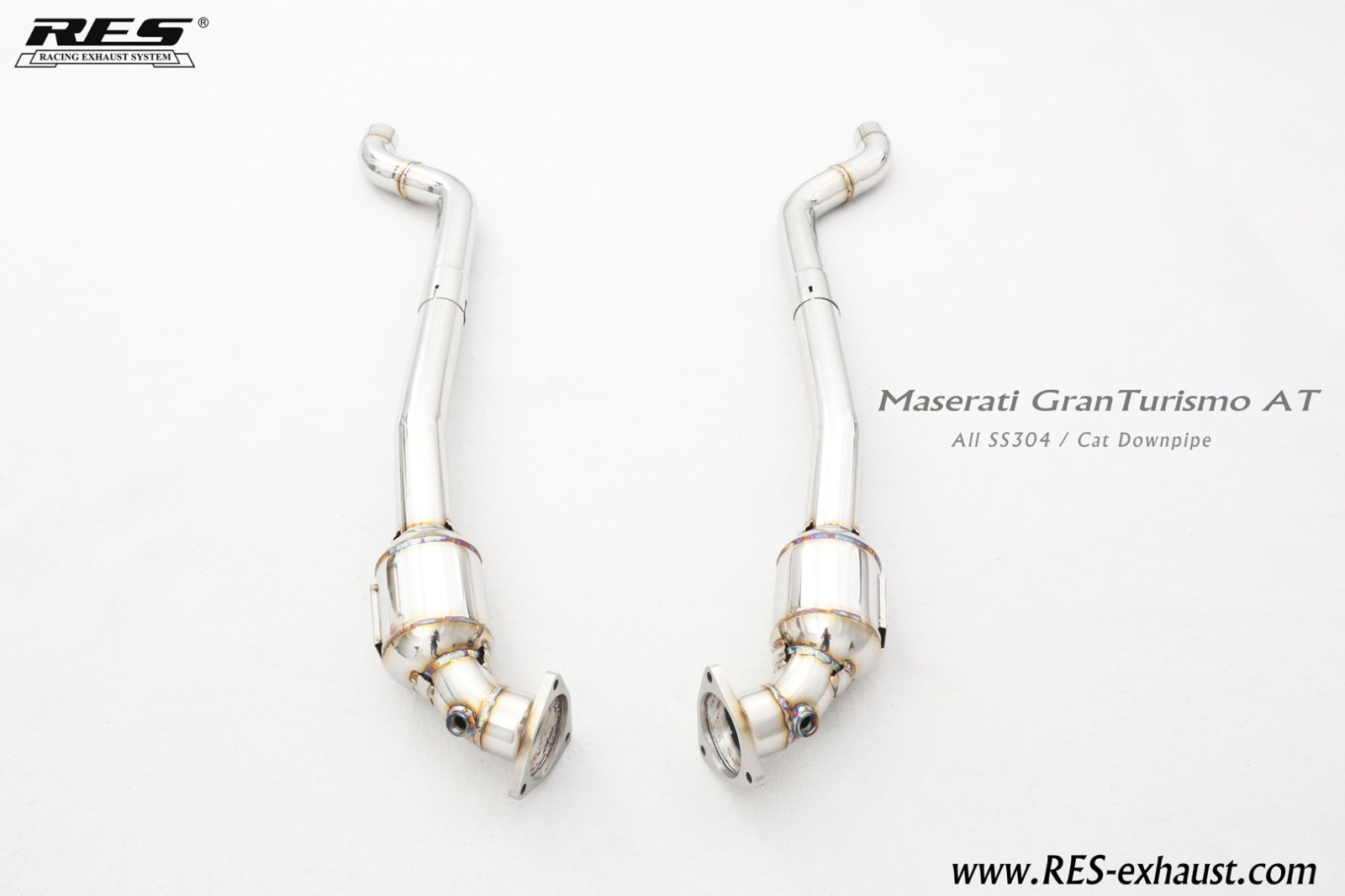 Maserati GranTurismo All SS304 / Cat （With Cat） Downpipe