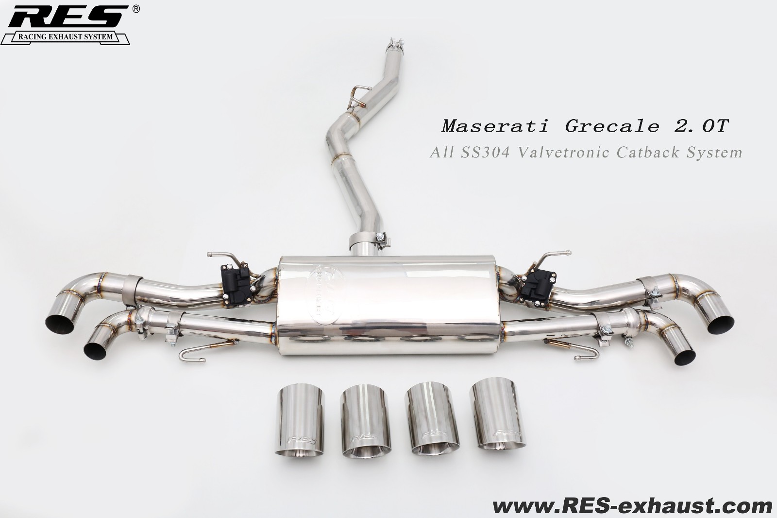 Maserati Grecale 2.0T All SS304 Valvetronic Catback System