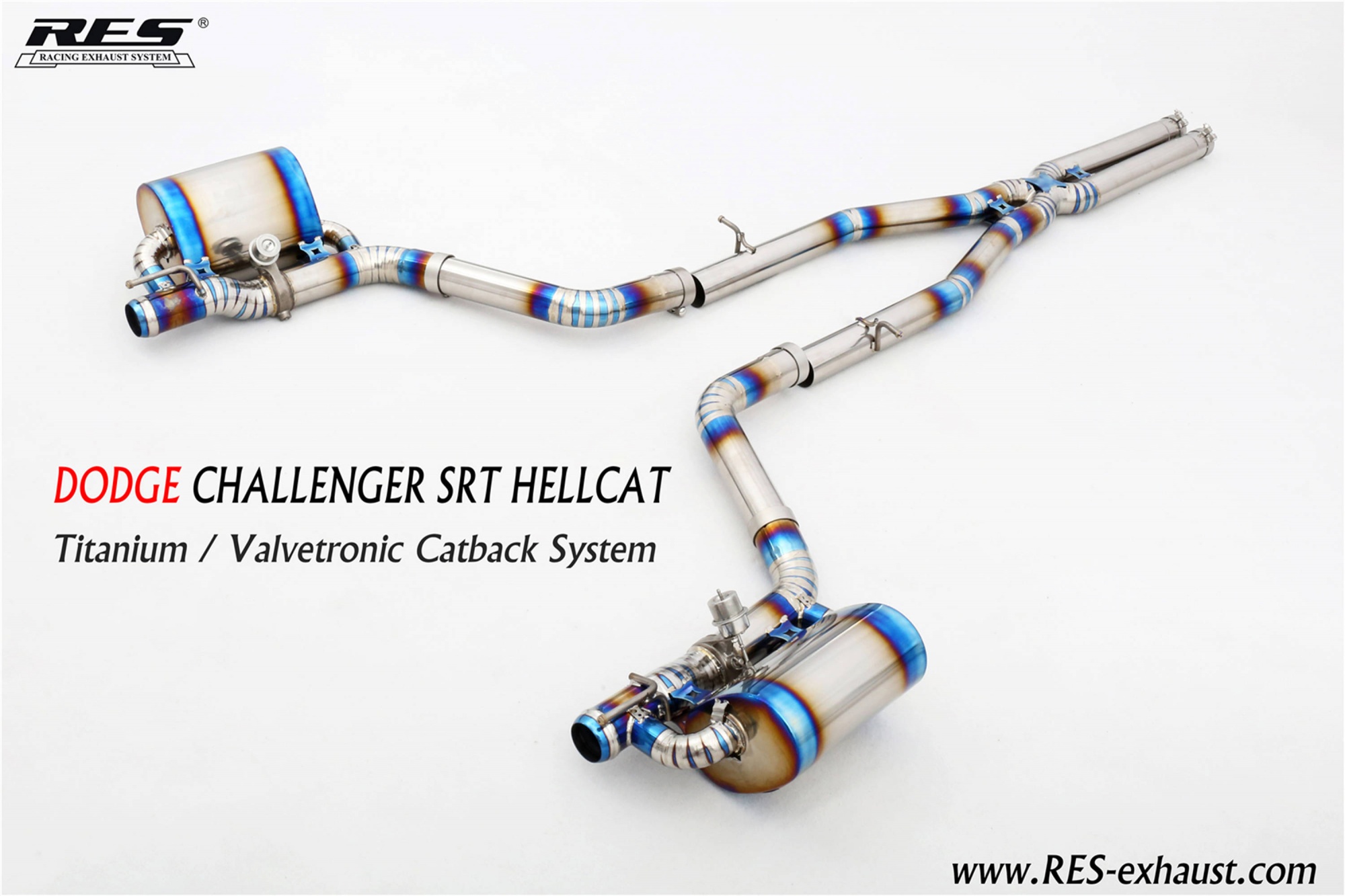 Dodge Challenger SRT Titanium / Valvetronic Catback System