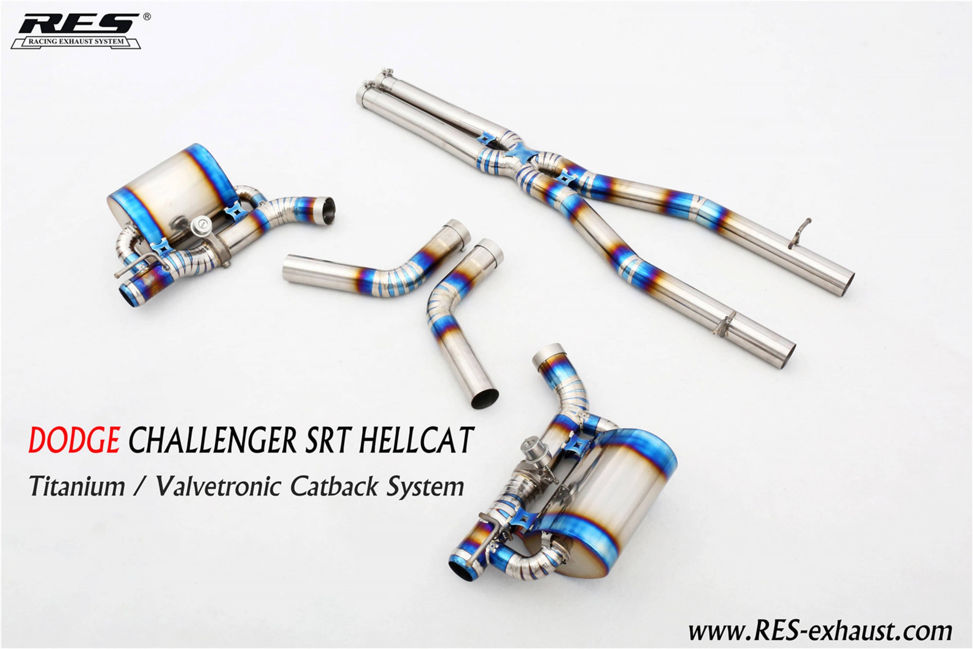 Dodge Challenger SRT Titanium / Valvetronic Catback System