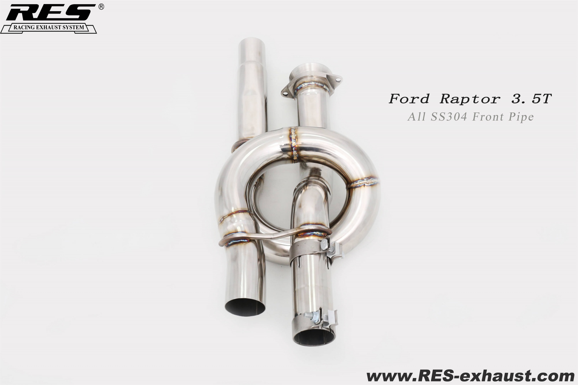 Ford Raptor 3.5T All SS304 Front Pipe