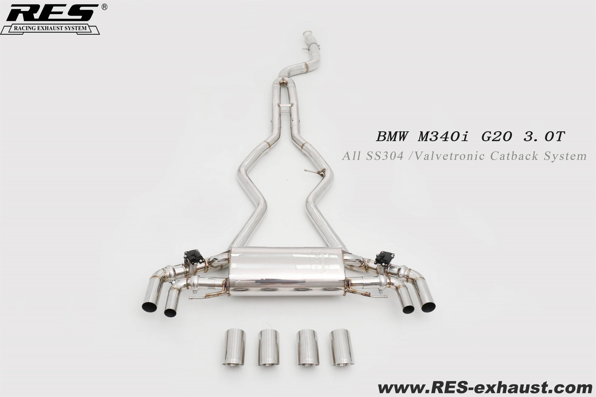 BMW M340i G20 3.0T All SS304 /Valvetronic Catback System