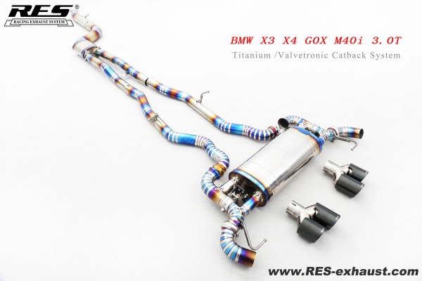 BMW X3 X4 GOX M40i 3.0T Titanium /Valvetronic Catback System