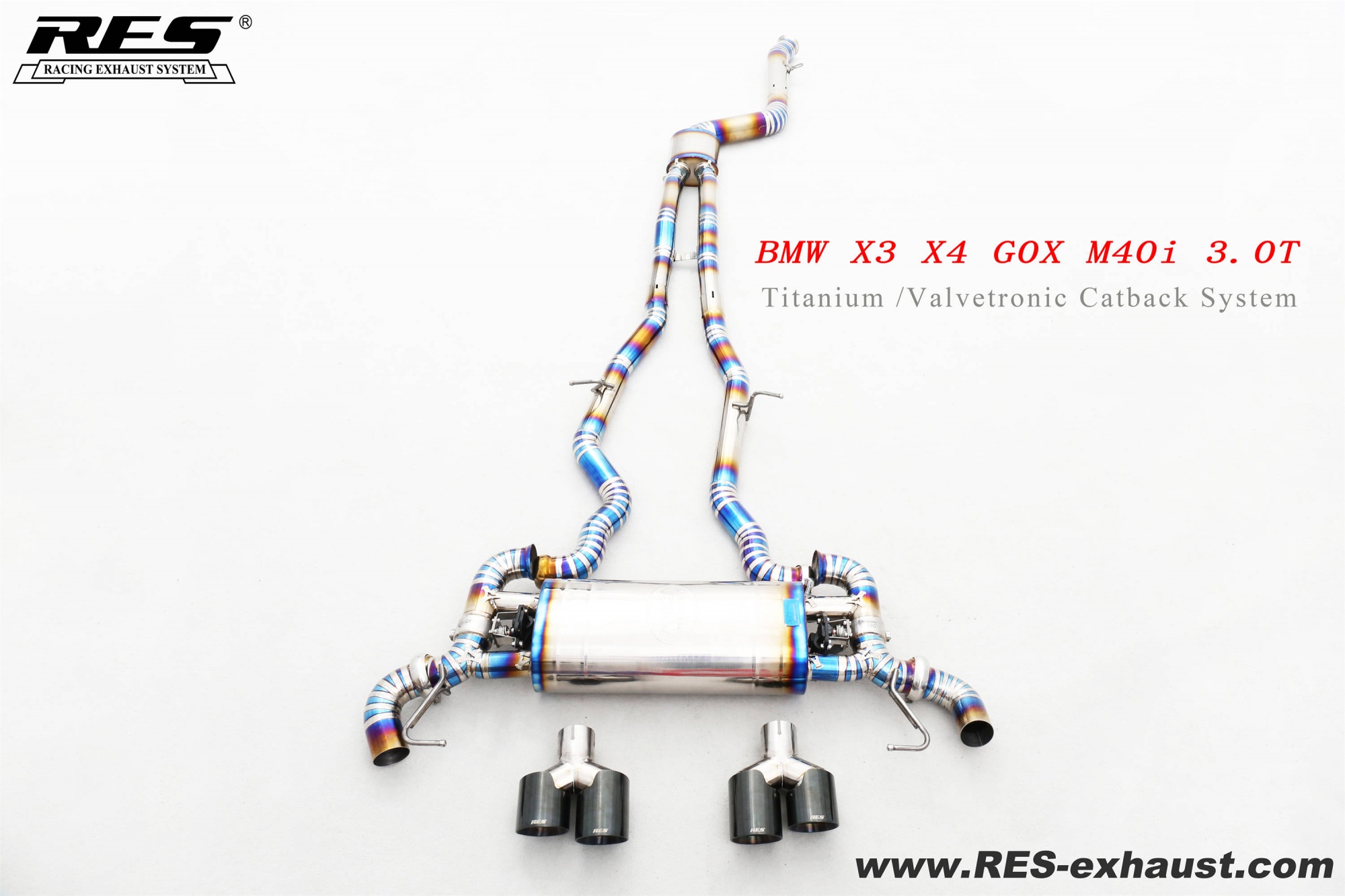 BMW X3 X4 GOX M40i 3.0T Titanium /Valvetronic Catback System