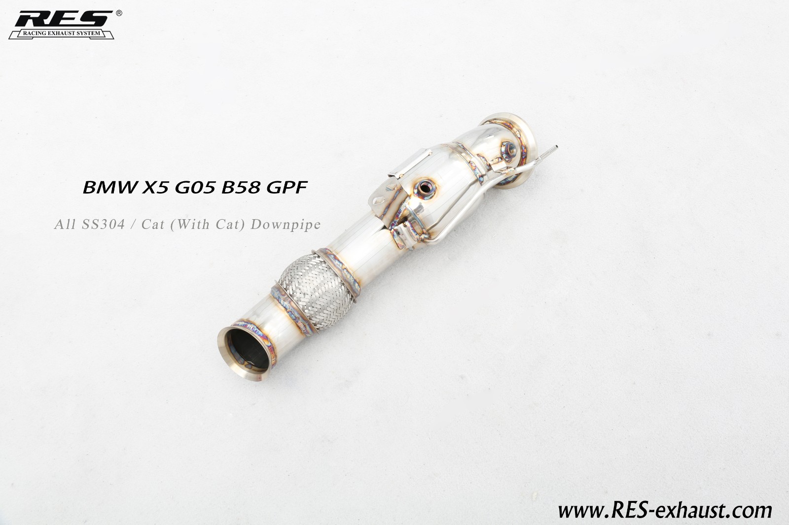 All SS304 / Cat （With Cat） Downpipe