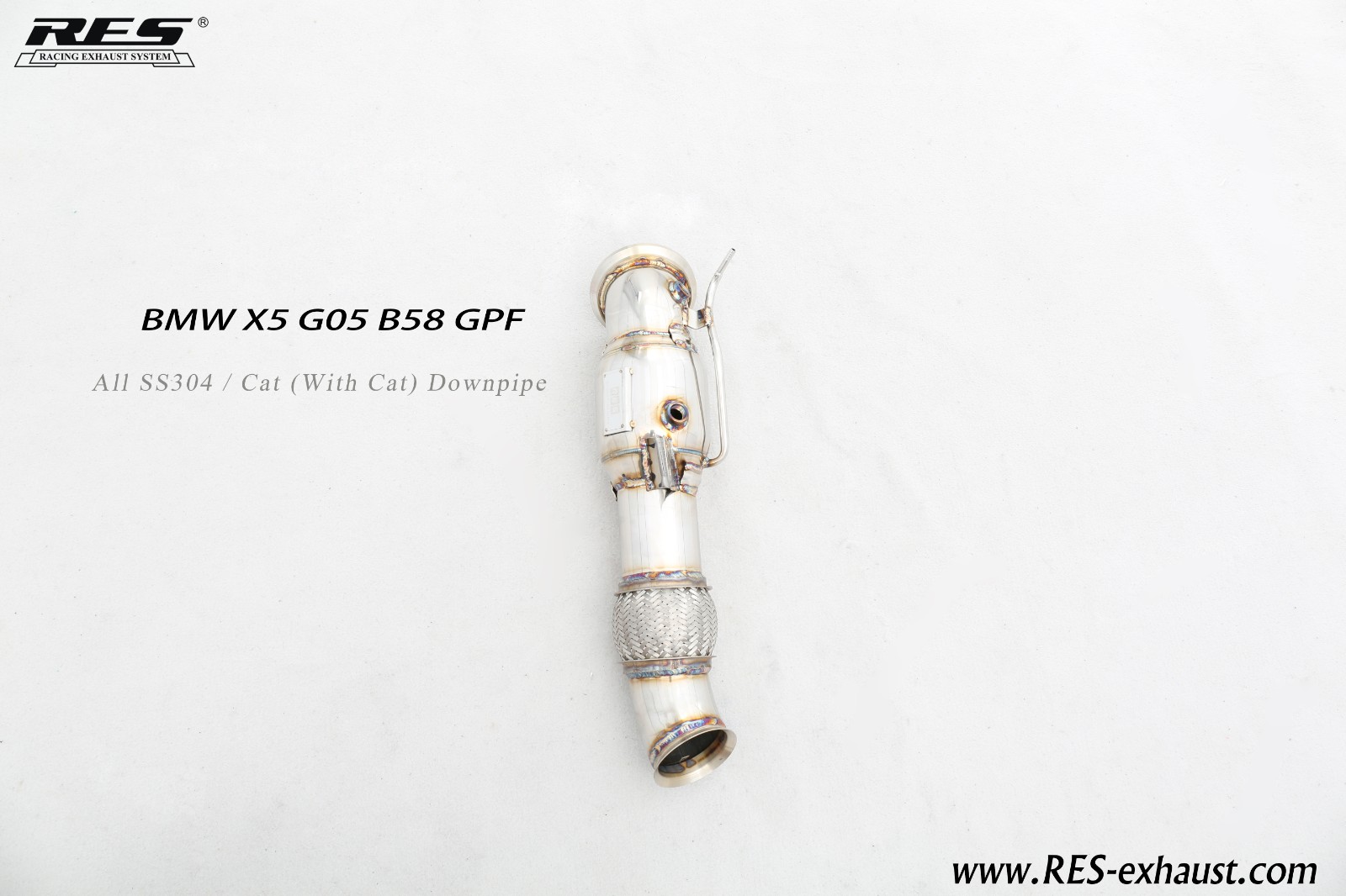 All SS304 / Cat （With Cat） Downpipe