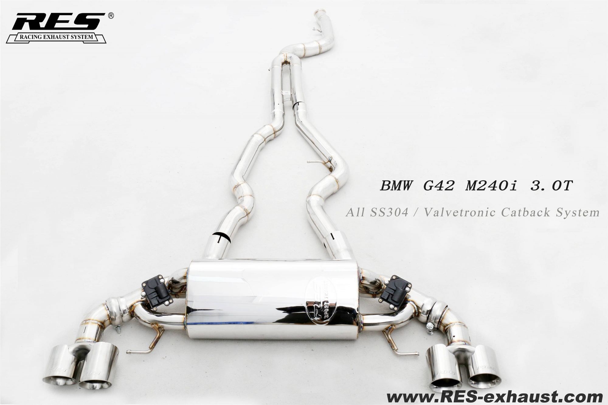 BMW G42 M240i 3.0T All SS304 / Valvetronic Catback System