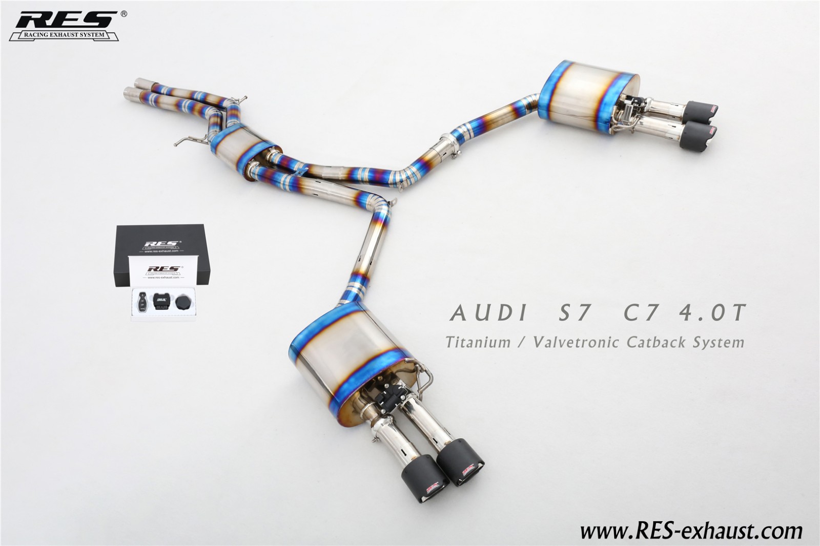 AUDI S7 C7 4.0T Titanium / Valvetronic Catback System
