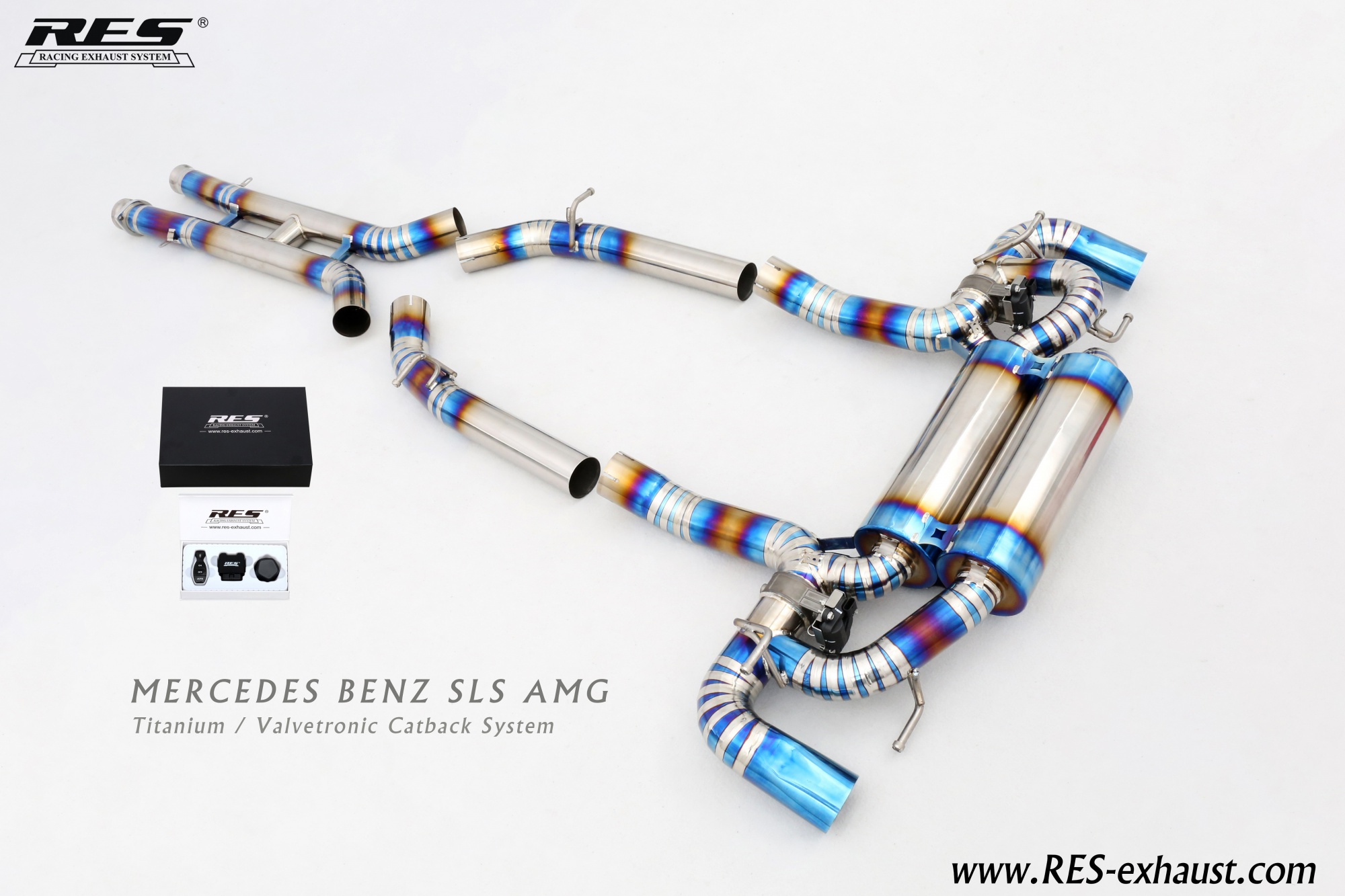 Mercedes Benz SLS AMG Titanium /Valvetronic Catback System