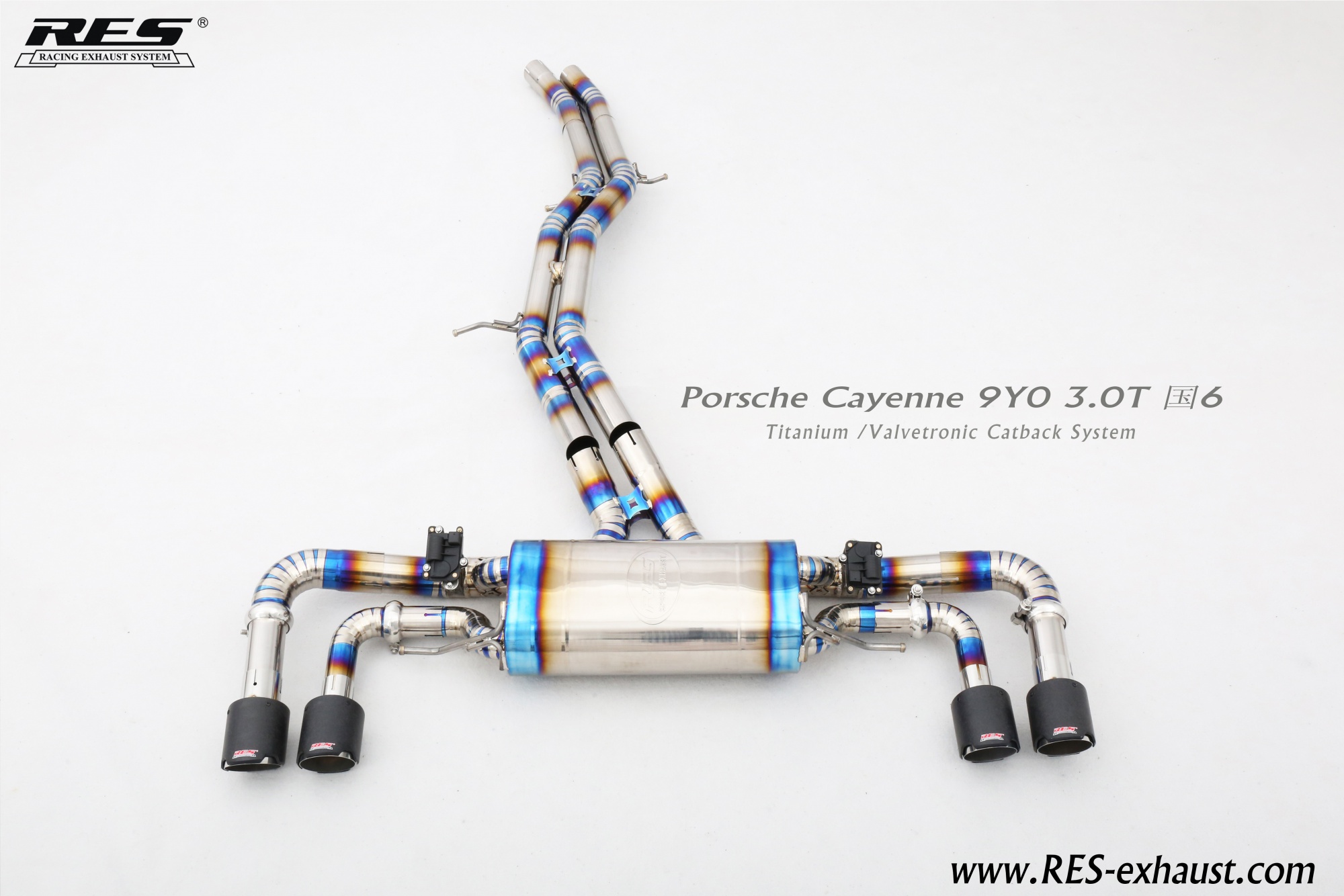 Porsche Cayenne 9Y0/9YA Titanium / Valvetronic Catback System