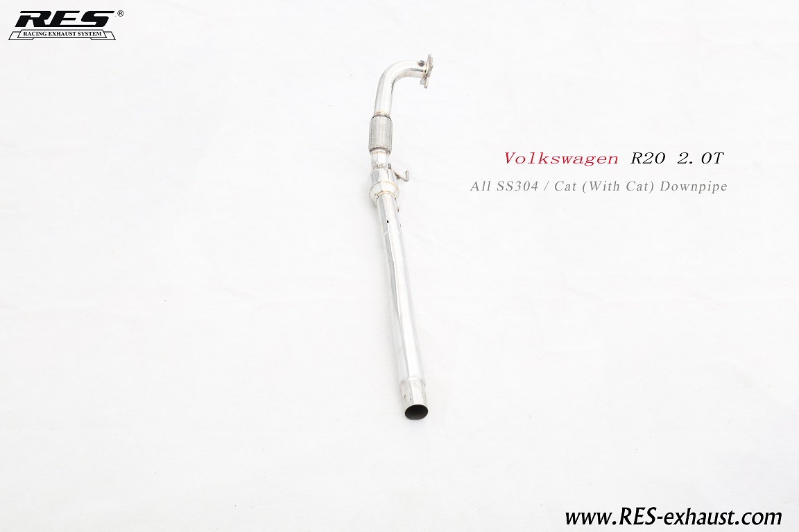 Volkswagen Golf R20 All SS304 / Cat （With Cat） Downpipe