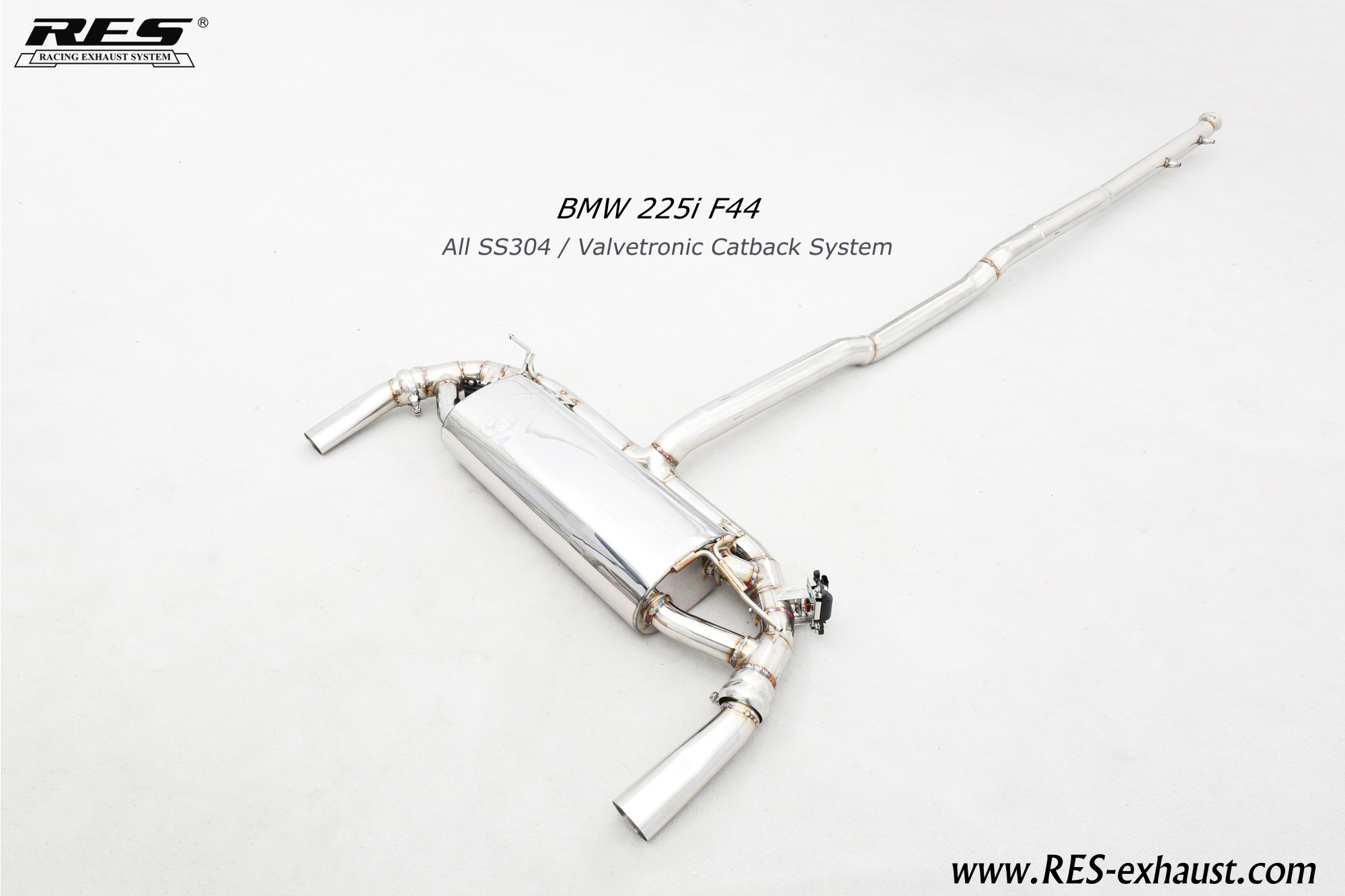 BMW 2 Series F44 All SS304 / Valvetronic Catback System