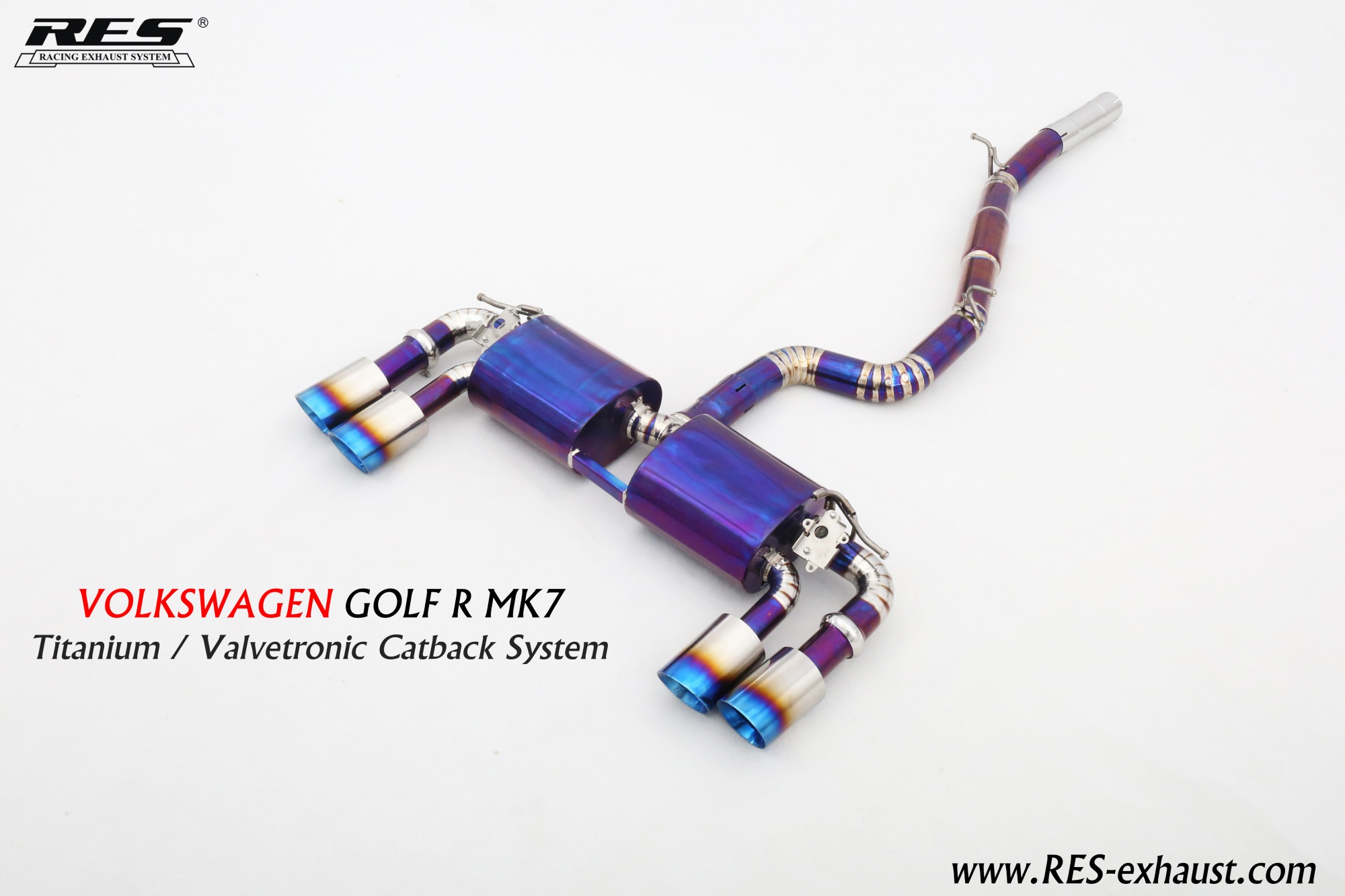 Volkswagen Golf 7R Titanium / Valvetronic Catback System
