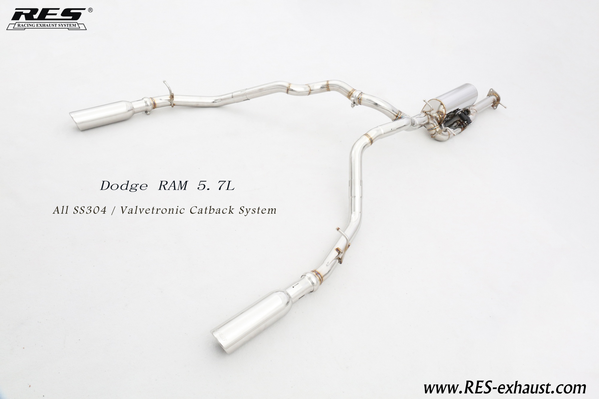 Dodge RAM1500 All SS304 / Valvetronic Catback System