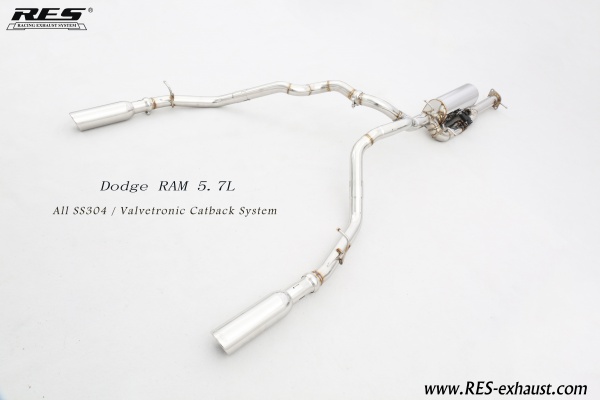 Dodge RAM1500 All SS304 / Valvetronic Catback System