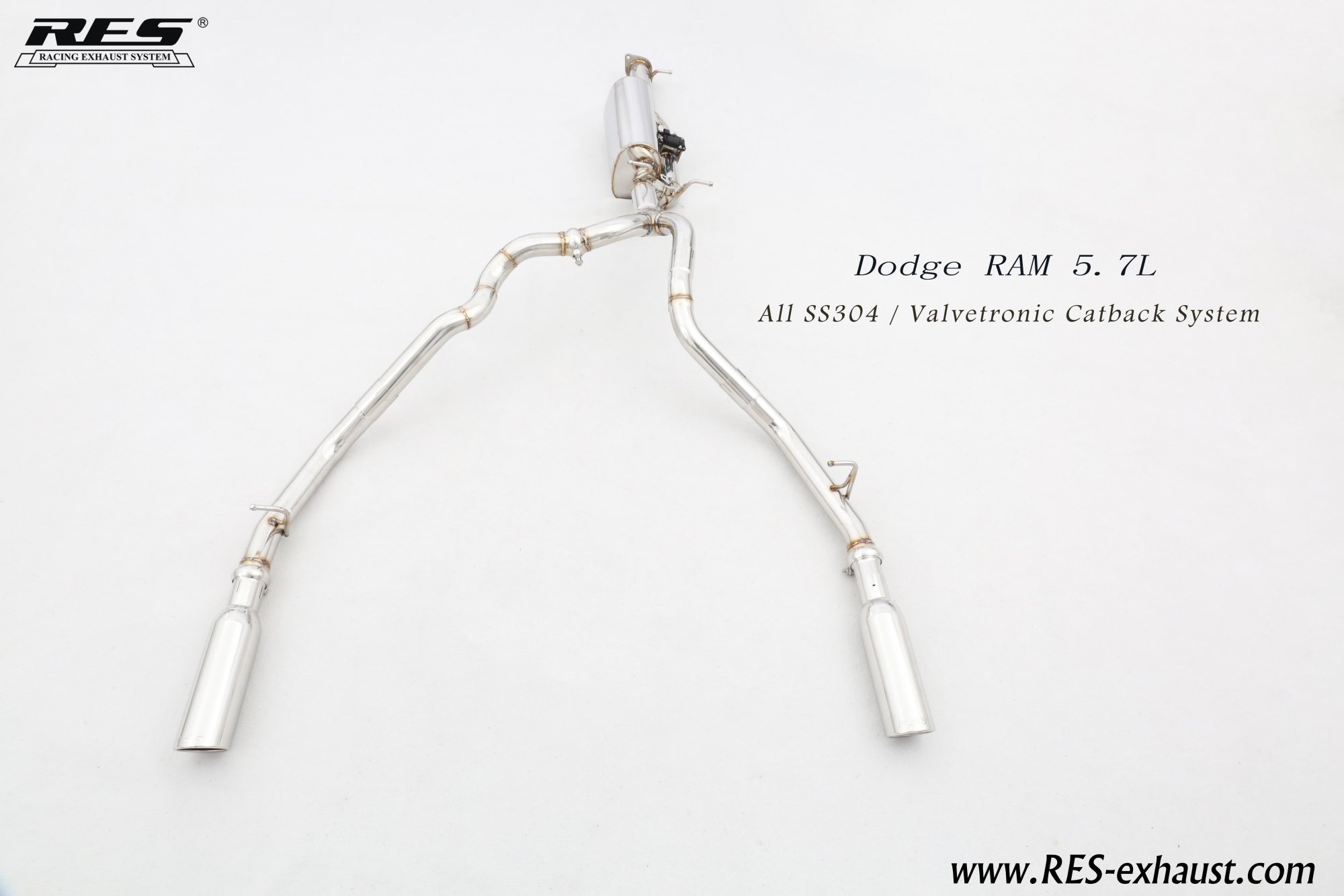 Dodge RAM1500 All SS304 / Valvetronic Catback System