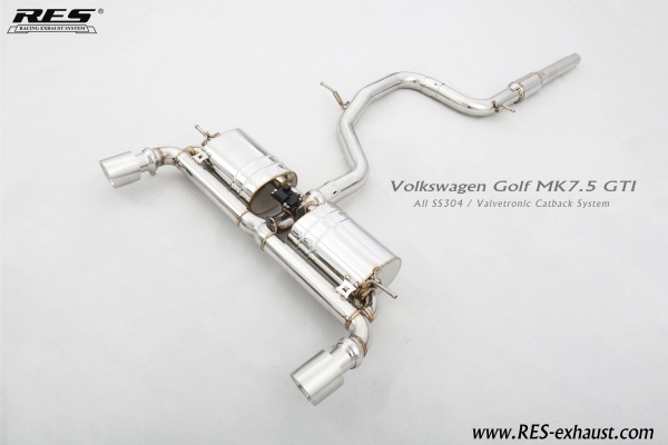 Volkswagen Golf MK7.5 All SS304 / Valvetronic Catback System