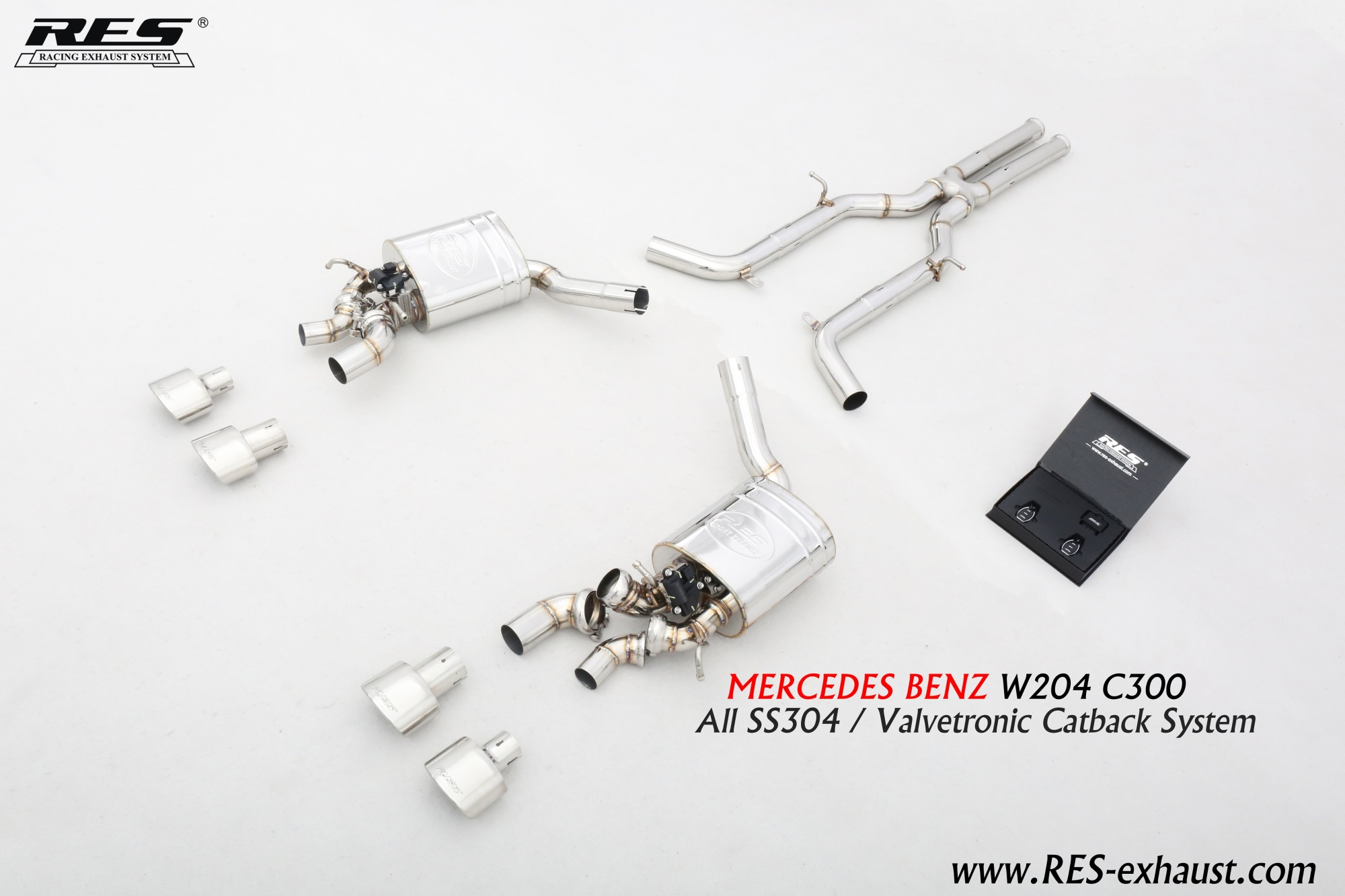 Mercedes-Benz W204 All SS304 / Valvetronic Catback System